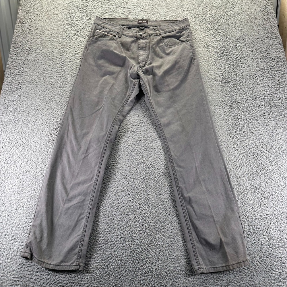 Adam Levine The Patriot Jeans Mens 34x32 Gray Cotton Denim Straight Leg Workwear
